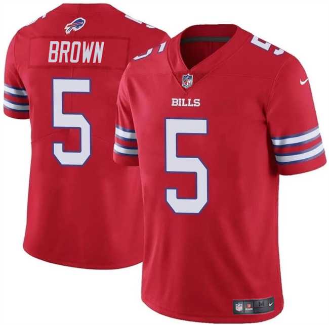 Men & Women & Youth Buffalo Bills #5 Anthony Brown Red 2024 Vapor Untouchable Limited Football Stitched Jersey